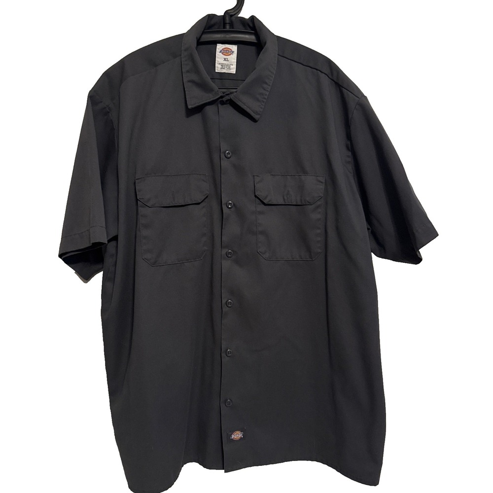 Dickies Mens Short Sleeve Work Shirt XL Workwear Utility Rugged